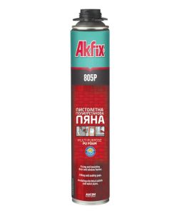Полиуретанова пяна 805P пистолетна 750 мл AKFIX