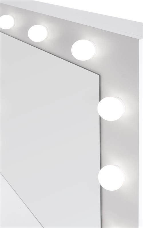 Тоалетка Hollywood с огледало и LED осветление - Image 3