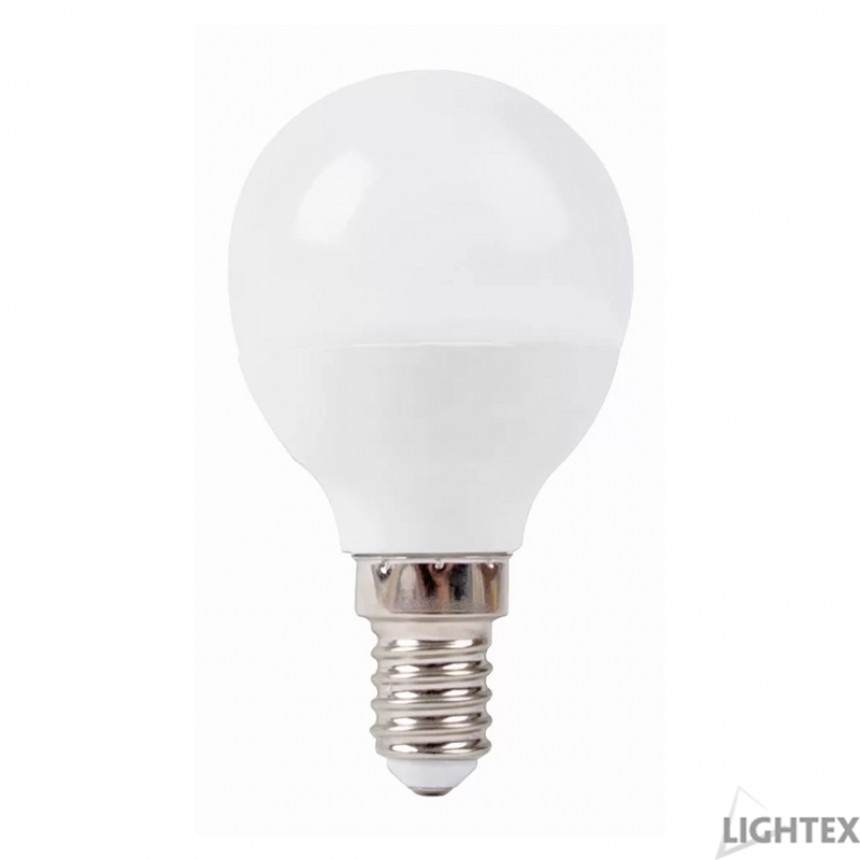 LED лампа Plastic 5W 220V E14 P45 матирана NW 4000K 400lm Ligthex