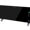 Конвектор със стойка 2kW черно стъкло LED Wi-Fi RD-PH04