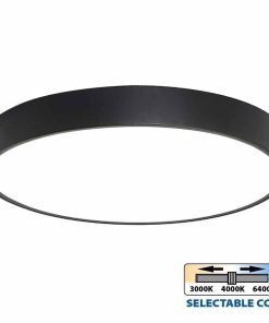 LED плафониера LUKA LED 35W черен CCT-switch 3000K-4000K-6400K