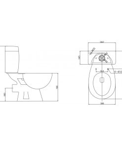 Alternative view of Порцеланов WC сет Linni 6576P