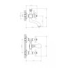Смесител за вана и душ Ретро ICF 6006851