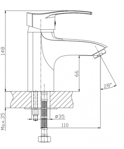 Смесител за умивалник ICF 1625305C