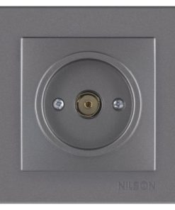 Розетка TV Nilson Alegra антрацит
