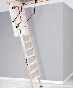 Дървена стълба капандура Termo PS 60x120 см