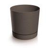 Саксия Tubo P Eco Wood 4625W 24 см кафе
