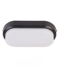 LED плафон Oval 4000K черен