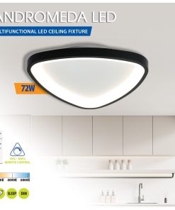 LED плафониера Andromeda LED 72W черна