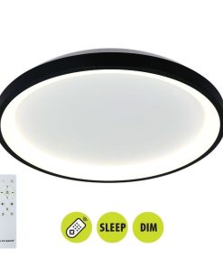 LED плафониера ALEXA-C LED 80W черна