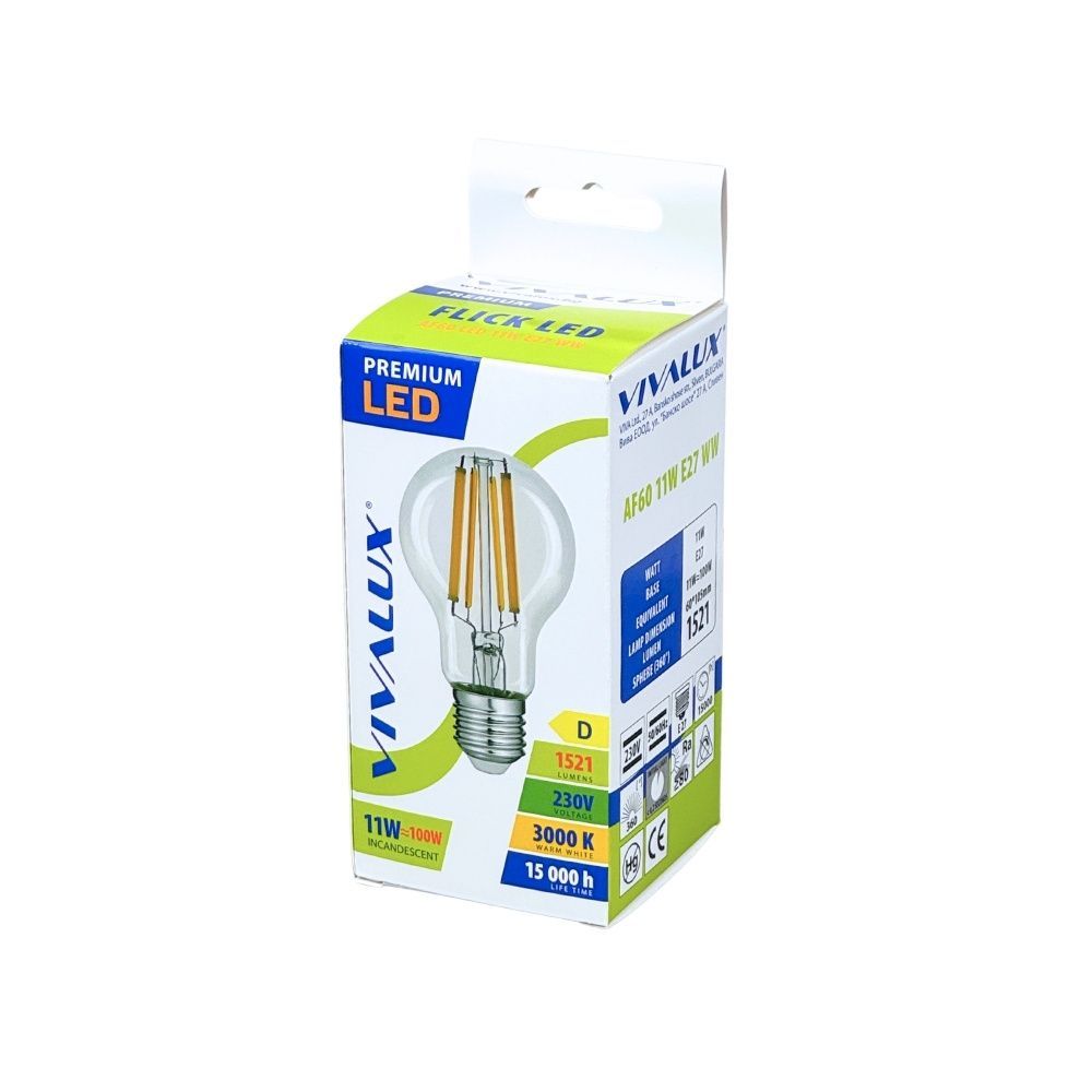 LED филамент лампа Flick LED Premium 11W 3000K