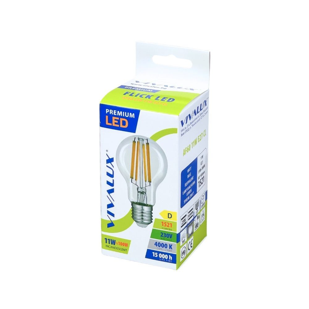 LED филамент лампа Flick LED Premium 11W 4000K