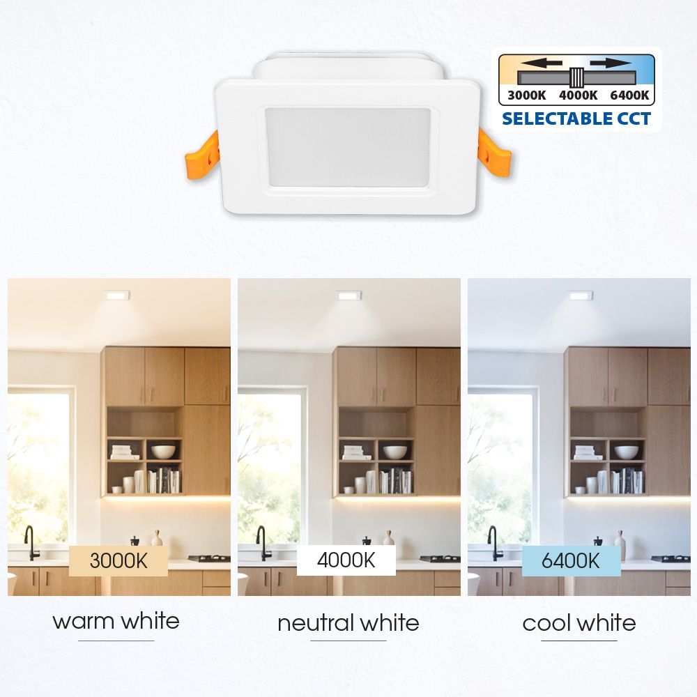 LED луна за вграждане Kapi LED 9W CCT-SWITCH