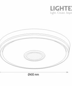 LED музикален плафон 50W 3CCT+RGB