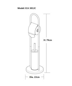 Четка за тоалетна и държач ICA 3812C