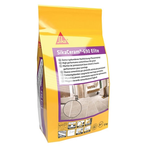 Фугираща смес SikaCeram-690 Elite silvergrey 2 кг